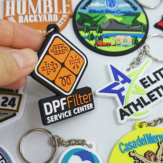 Create Your Own PVC Rubber Keychains – Free Design Mock-up
