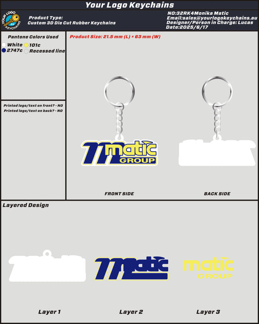 3D Rubber Keychain 32RK4Monika Matic 20250716（Re）