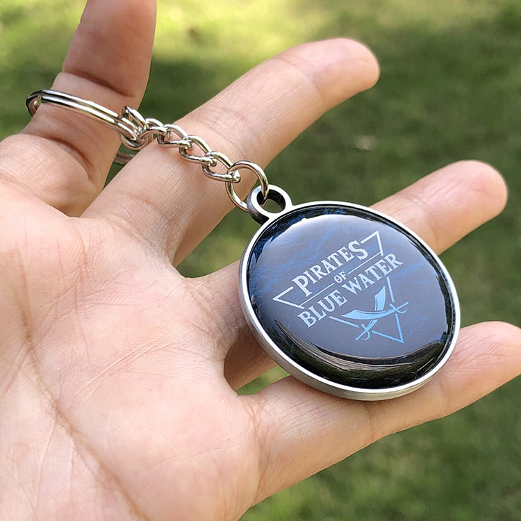 Dual-Sided Doming Metal Keychain